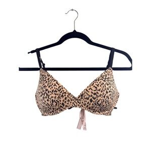 Victoria's Secret Leopard‎ Print Lightly Lined Full Coverage Bra 34C Feminine